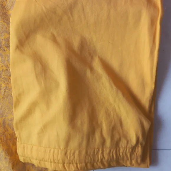 Biba printed cotton fabric yellow color kurta with pant and dupatta - Picture 5 of 5